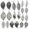 Antique Silver Leaf Metal Charms with 10 Listed Options view 1