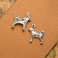 Standing Dog Metal Charm Pendants in Two Finishes for Jewelry Making view 4