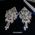 Crystal Filigree Chandelier Stud Earrings Fashion Jewelry Accessory view 2