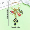 Guitar, Piano and Music Note Charm Keychains in 26 Pictured Variations for Bags and Keys view 9