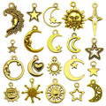 Matte Gold-Tone Moon and Sun Metal Charms with 21 Listed Options view 6