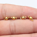 Double-Loop Ball Connector Charms in Six Metal Finishes view 8