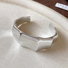 Silver Faceted Wide