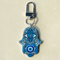 Hamsa Hand Evil Eye Print Keychains Lobster Clasp 9 Styles view 11