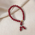 Deep Red Beaded Charm Bracelets Four Chinese Style Mix view 7