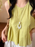 Oval Pendant Cord Necklace In Four Pastel Colors With White Frame view 1