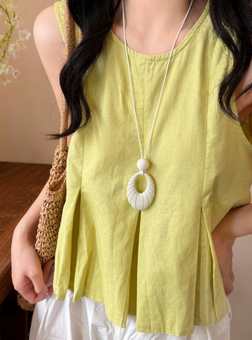 Oval Pendant Cord Necklace In Four Pastel Colors With White Frame