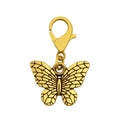Enamel Butterfly Keychain Gold Lobster Clasp Seven Colors view 6