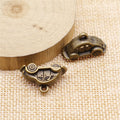 Dimensional Beetle Car Metal Charm Pendant in Two Finishes view 4