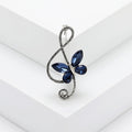 Butterfly Treble Clef Brooch Decorative Metal Pin For Jackets And Lapels view 8