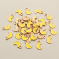 Enamel Crescent Moon Metal Charms in Nine Color Options view 6