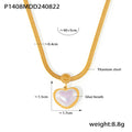Heart Horseshoe Pearl Pendant Necklaces Gold Silver Tone view 8