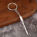 Silver-Tone Miniature Tool-Shaped Metal Keychains, 13 Styles view 9