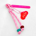 Glitter-Filled Animal Charm Keychain with Crystal Ball Design view 8