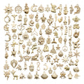 Gold-Tone Seashell Metal Charms for Jewelry and Craft Projects view 5