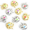 Tiny Elephant Enamel Charms in Ten Bright Colorways view 5