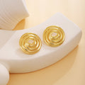 Thirty Gold Tone Sculptural Leaf Heart Shell and Geometric Earrings view 10