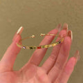 Colorful Crystal Slider Bracelet And Open Cuffs In Gold Or Silver Tone view 7