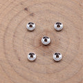 Round Smooth Spacer Beads in Two Colors and Three Sizes view 4