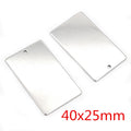 Polished Rectangular Metal Tag Blanks With Single Holes view 3