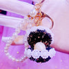 Glitter-Black Daisy-Clamshell