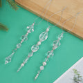 Clear Crystal Bead Drop Christmas Tree Hanging Ornament view 3
