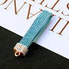 Sky-Blue Leather-Loop