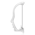 Minimal Face Profile Brooch in Gold or Silver Decorative Lapel Pin view 2