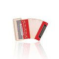Enamel Accordion Brooch with Gold Tone Keyboard Decorative Clothing Pin view 5
