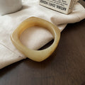 Resin Geometric Irregular Wide Bangle Bracelets Multi Color view 8