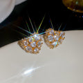 Crystal Heart Stud and Drop Earrings in Three Designs view 1