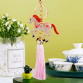 Striped and Crystal Horse Tassel Keychains in Five Colors plus Assorted Option view 9