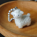 Flocked Mini Animal Keychains Bead Ball Chain 36 Styles view 9