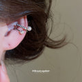 Minimal Crystal Ear Cuffs in Polished Statement Design view 3