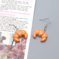 Croissant Waffle and Egg Toast Novelty Hook Earrings view 4