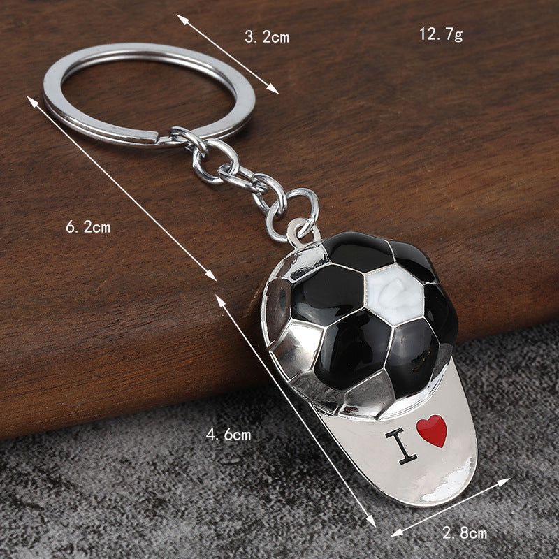 2026 Football Trophy Soccer Zinc Alloy Keychain Souvenir Gift