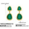 Peacock Green Earrings