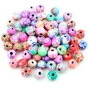 Colorful Polymer Clay Beads In 3 Styles For Jewelry Making