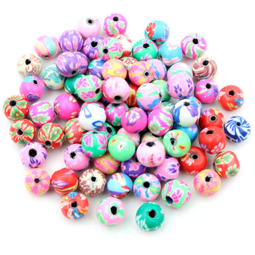 Colorful Polymer Clay Beads In 3 Styles For Jewelry Making