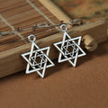Layered Six-Point Star Metal Charm in 3 Finishes for Jewelry Crafts view 7
