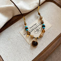 Beaded Gold Tone Charm Necklaces In Five Designs Pendant Jewelry view 7