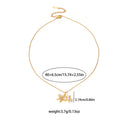 Double Starfish And Pearl Accent Pendant Necklace Set view 4