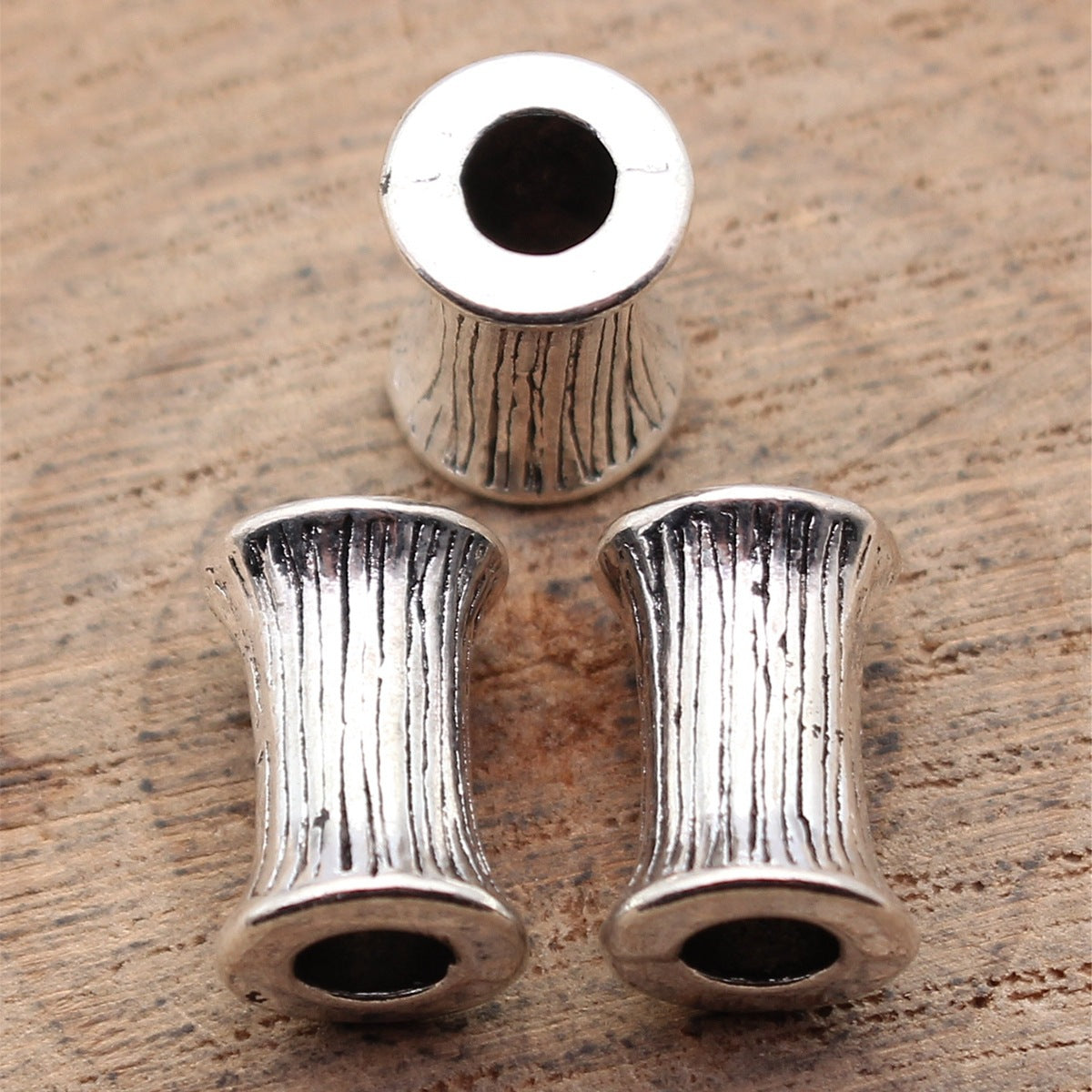 12x8.4x8.2mm 1.5g Multicolor Zinc Alloy Spindle Shape Large Hole Beads for Bracelet Necklace Making