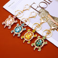 Crystal Fortune Turtle Keychains with Cord Sets and Loose Heart Loops view 10