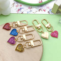 Heart Charm Keychains Featuring Heart Across 18 Pictured Variations view 4