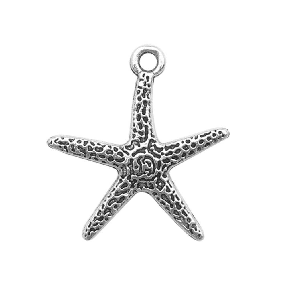 Antique Silver Zinc Alloy Seahorse Starfish Dolphin Charm Pendants for DIY Jewelry