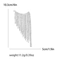 Crystal Chain Fringe Brooch in Gold or Silver Tone view 7