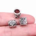 10x10x10mm 1.8g Antique Silver Zinc Alloy Large Hole Loose Metal Beads for Bracelet Jewelry Making