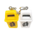 Miniature Colorful Trash Bin Novelty Clip Keychains view 4