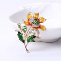 Colorful Enamel Flower Bouquet Brooch for Jackets Scarves and Coats view 6